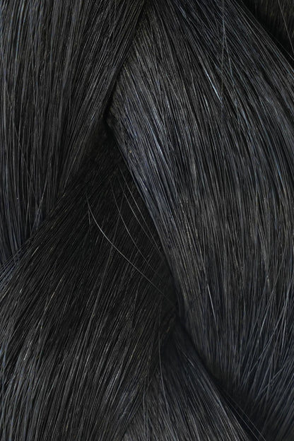 22" Keratin Bond Hair Extensions (25g Bundle) in Caviar