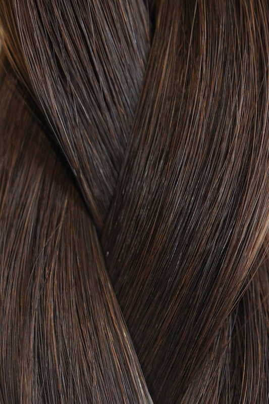 22" Keratin Bond Hair Extensions (25g Bundle) in Cold Brew