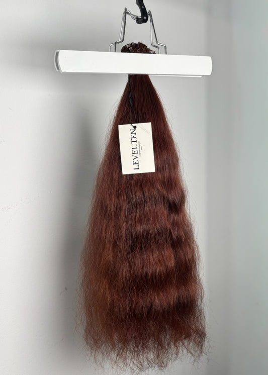 Wavy Level 5 Mahogany Slavic Tail (174g / 22 inches)